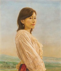 耳飾の女Woman with Earrings